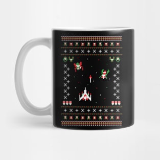 Galaga Ugly Holiday Sweater Mug